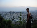 DSC01436 * Coucher de soleil, vue sur l'Acropole * 645 x 484 * (227KB)