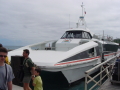 La navette arrivée à Vaitape