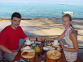 1er petit dej sur le lagon