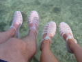 Prêts à marcher sur le corail